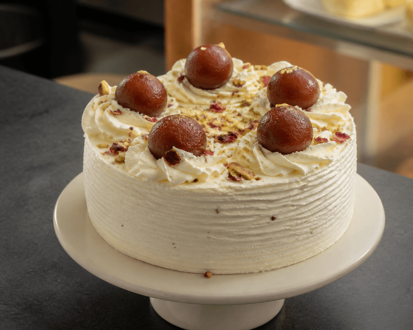 Crème & Crumb — Gulab Jamun Cake